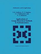 Applications of group-theoretical methods in hydrodynamics