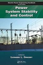 Power system stability and cotrol