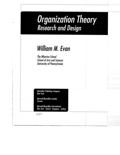 Organization Theory