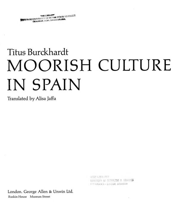 Moorish Culture In Spain