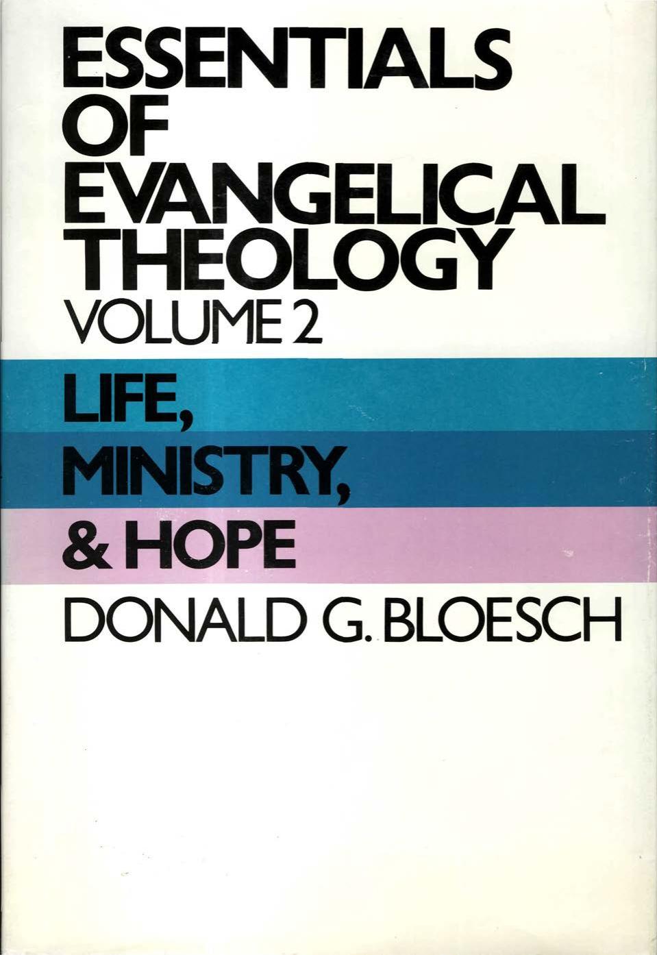 Essentials Of Evangelical Theology