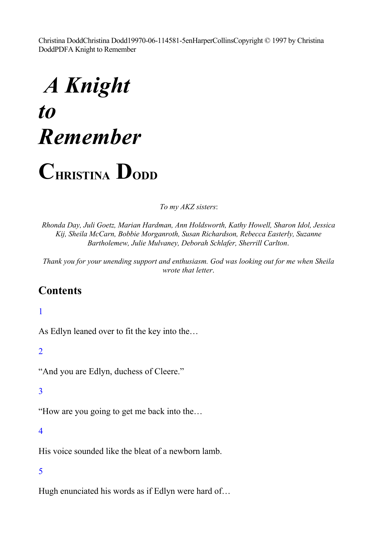 A knight to remember