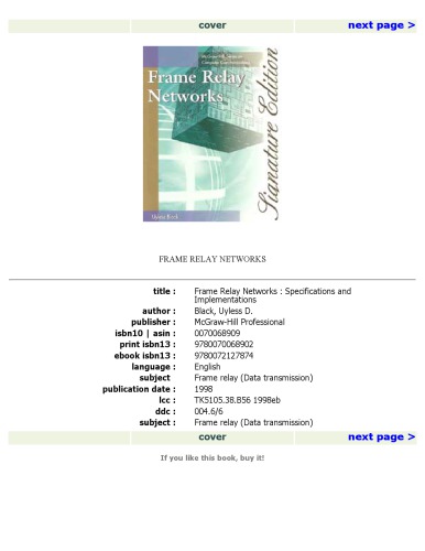 Frame Relay Networks