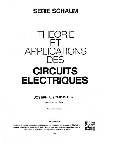 Schaums Outline of Electronic Circuits