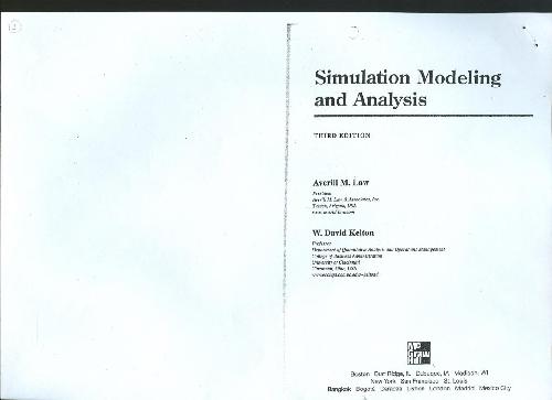 Simulation Modeling and Analysis