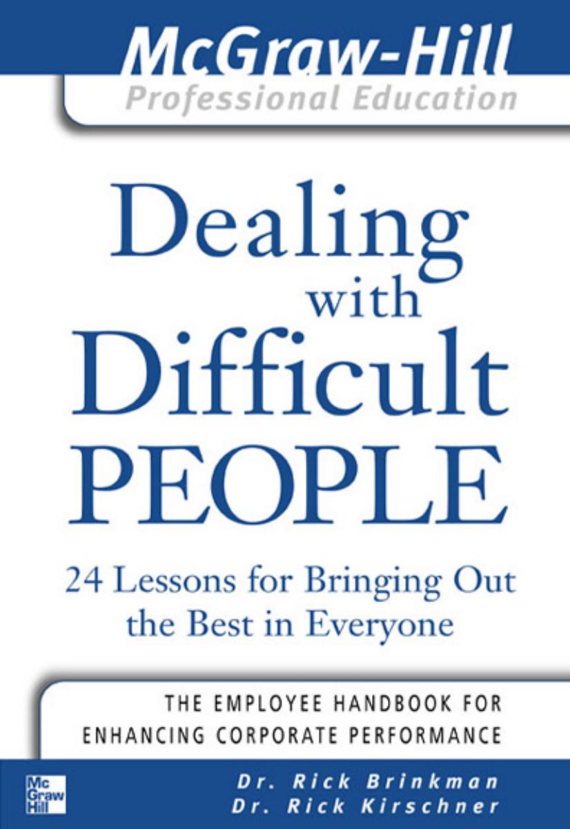 Dealing with Difficult People