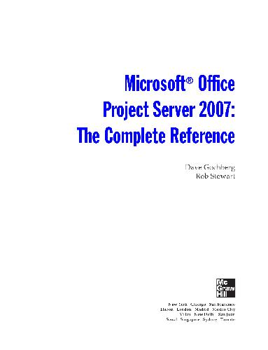 Microsoft(r) Office Project Server 2007