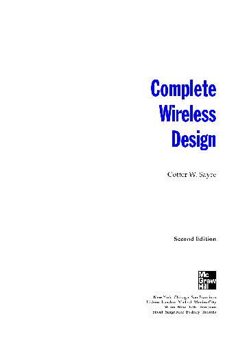 Complete Wireless Design, Second Edition