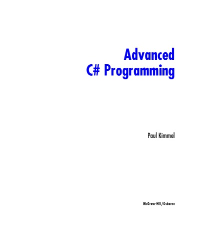 Advanced C# Programming