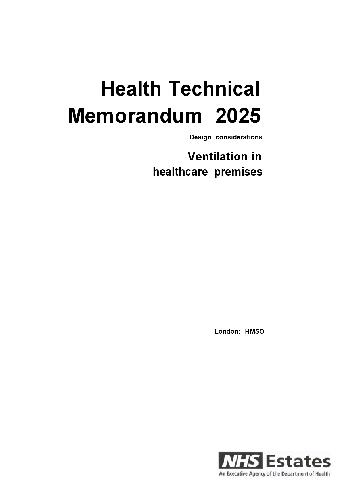 Ventilation in healthcare premises.