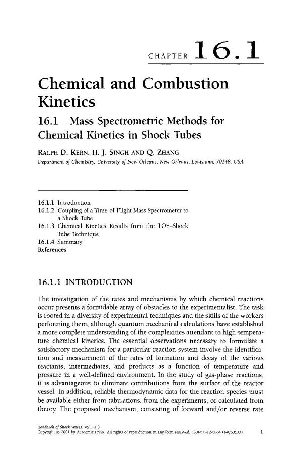 Handbook of Shock Waves, Three Volume Set