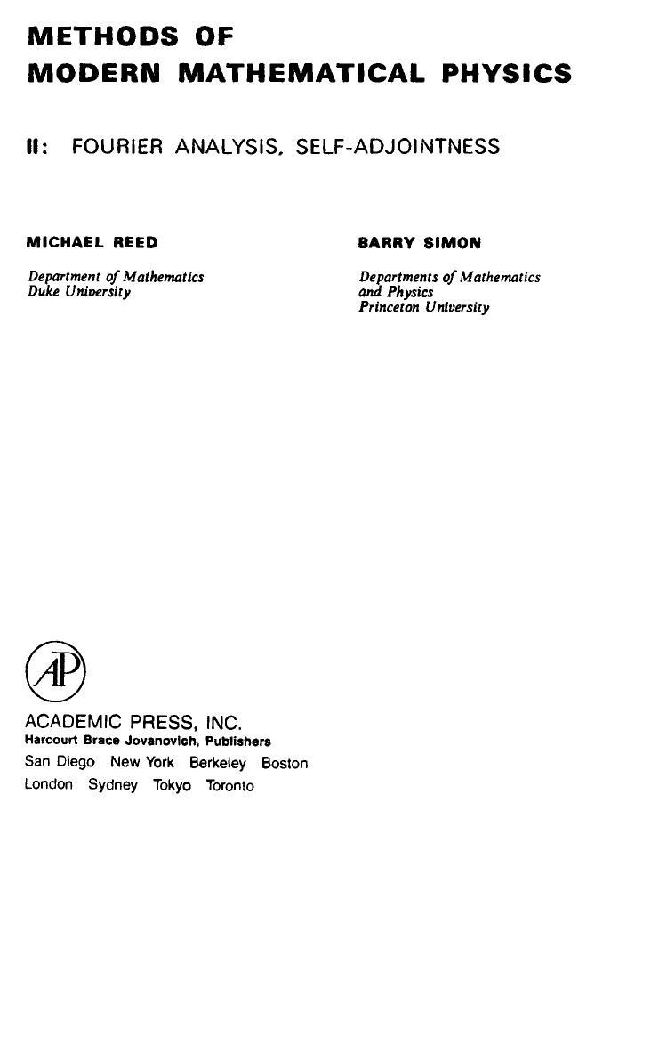 Fourier Analysis, Self-Adjointness