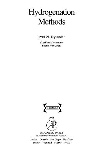 Hydrogenation Methods