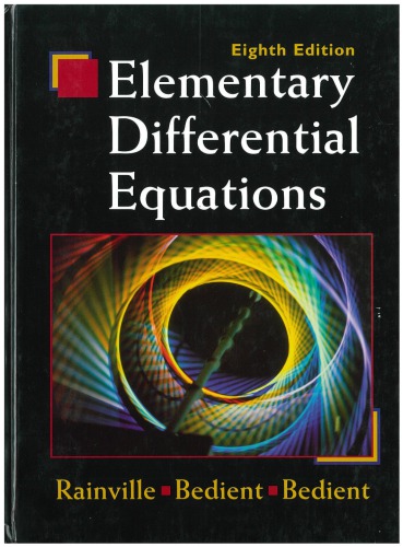 Elementary Differential Equations