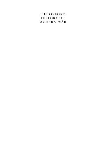 The Oxford History of Modern War