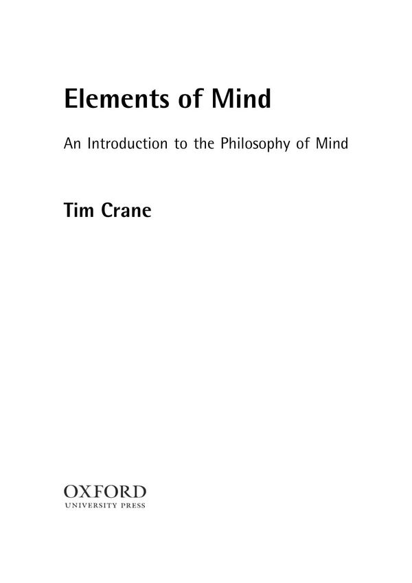 Elements of Mind