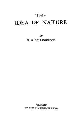 The Idea of Nature