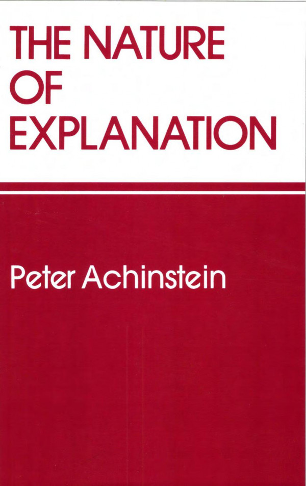 The Nature Of Explanation