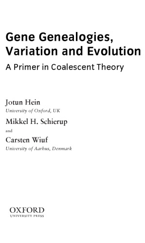 Gene Genealogies, Variation And Evolution