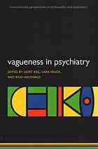 Vagueness in Psychiatry