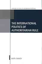 International Politics of Authoritarian Rule