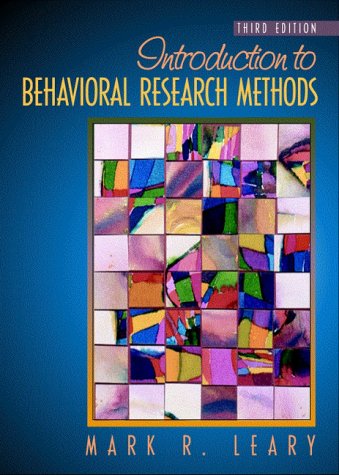 Introduction to Behavioral Research Methods