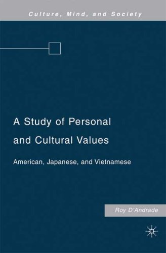 A Study of Personal and Cultural Values