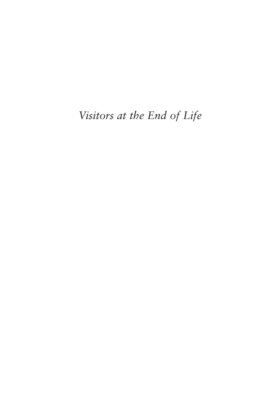 Visitors at the End of Life