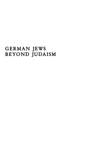 German Jews Beyond Judaism