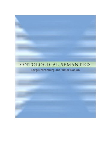 Ontological Semantics