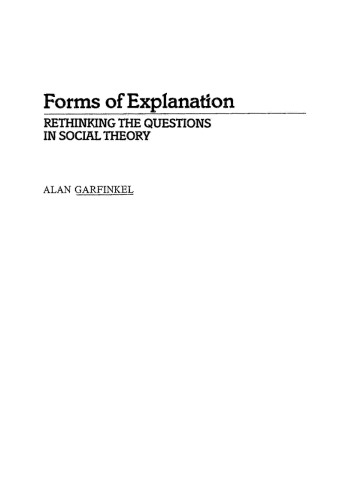 Forms Of Explanation