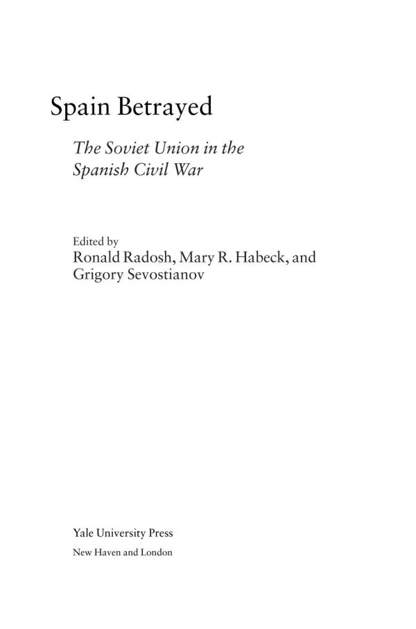 Spain Betrayed