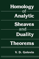 Homology of Analytic Sheaves and Duality Theorems