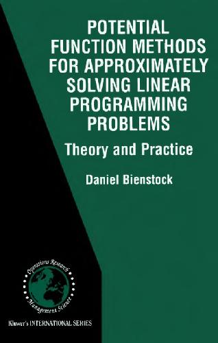 Potential Function Methods for Approximately Solving Linear Programming Problems