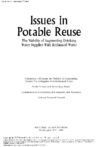 Issues in Potable Reuse