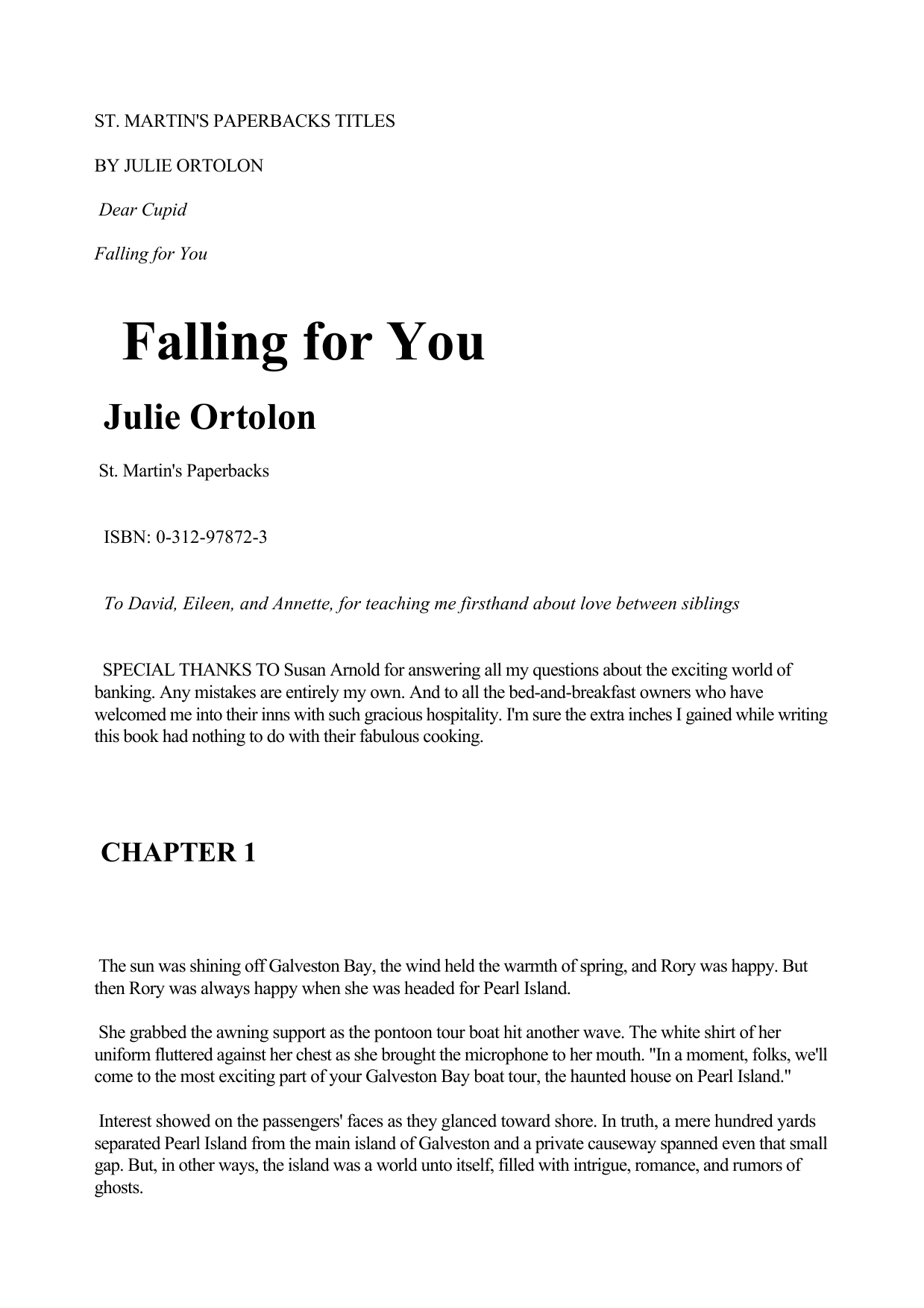 Falling for You