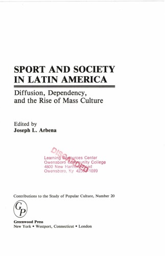 Sport and Society in Latin America