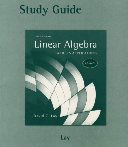 Student Study Guide Update for Linear Algebra and Its Applications , Update [With CDROM]