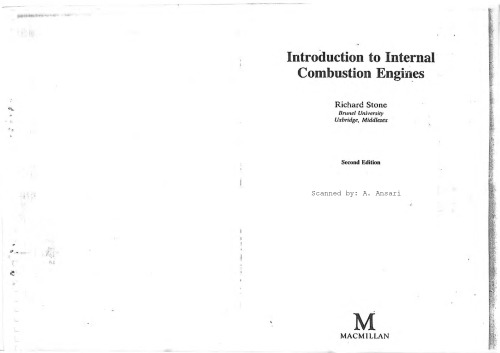 Introduction to Internal Combustion Engines