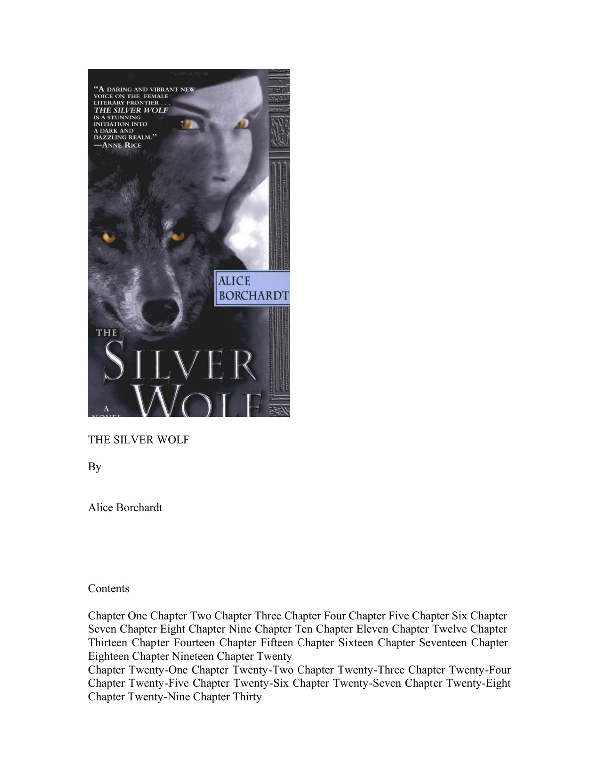 The Silver Wolf