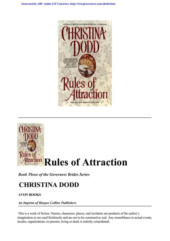 Rules of Attraction