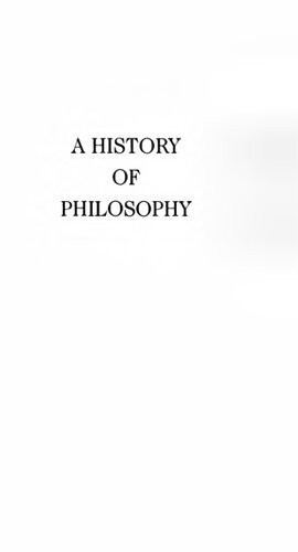 A History of Philosophy, Vol. 3