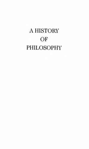 A History of Philosophy, Vol 9