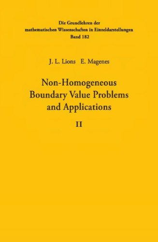 Non-homogeneous boundary value problems and applications / 2.