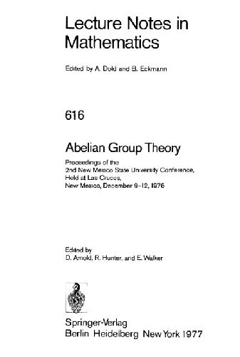 Abelian Group Theory