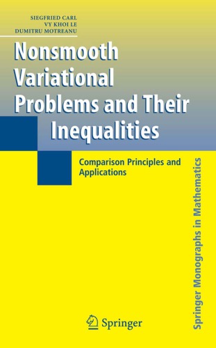 Nonsmooth Variational Problems and Their Inequalities