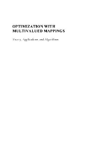 Optimization with Multivalued Mappings