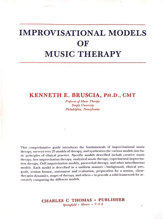 Improvisational Models Of Music Therapy