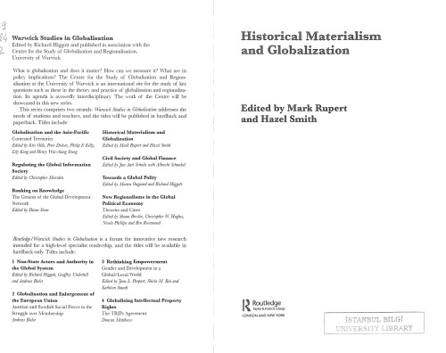 Historical Materialism and Globalisation