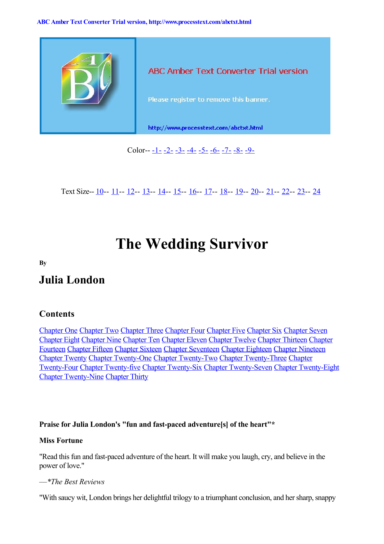 Wedding Survivor